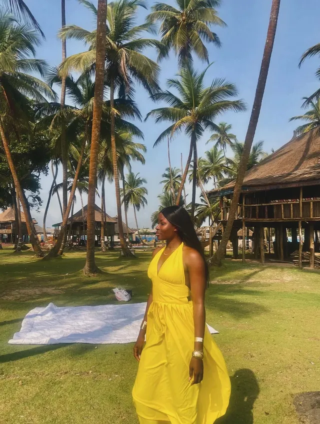 Oyeyinka at the beach