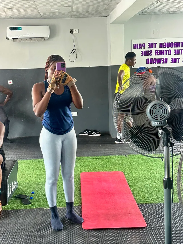 Oyeyinka at the gym