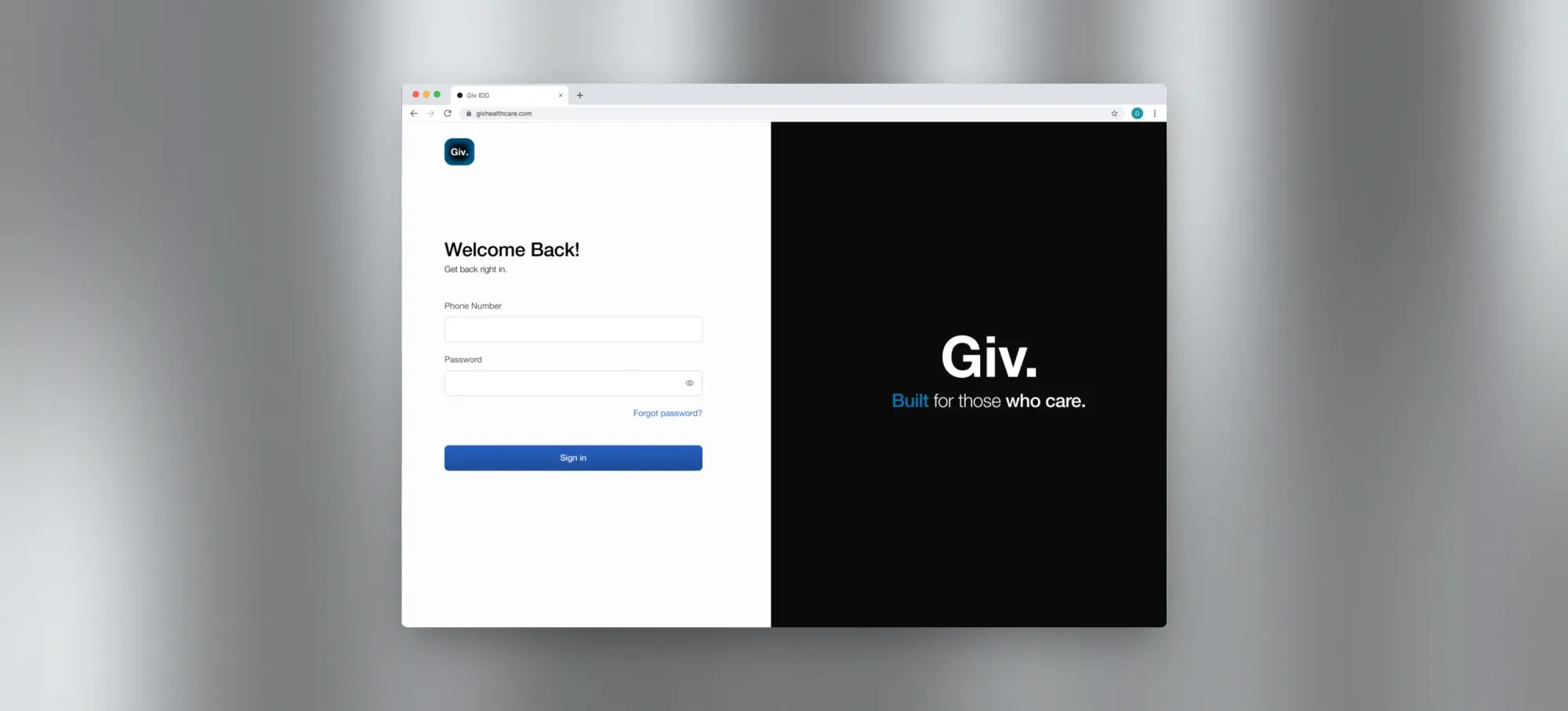 Giv staff onboarding